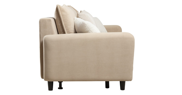 Диван-кровать прямой Дакота ТД 582 велюр Vendetta 02 кремовый, Riga 1598 z1 col 6 бежевый, Romeo 02