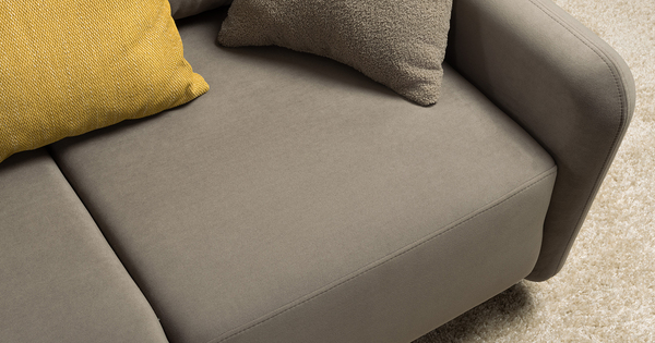 Диван-кровать прямой Дакота ТД 583 велюр Vendetta 10 серо-коричневый, Riga 1598 z1 col 34 горчичный, Romeo 03