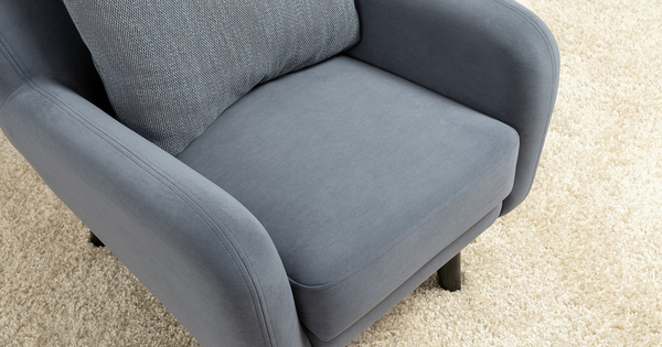 Кресло для отдыха Дакота ТК 584 велюр Vendetta 24 синий, Riga 1598 z1 col 20 серо-голубой