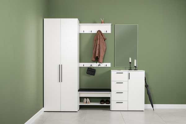 Вешалка навесная Эйр 16.551.01 белый РЕ шагрень