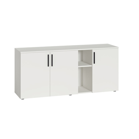 Гостиная Эйр композиция 1 белый PE шагрень, собирается на любую сторону