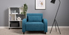 Кресло-кровать Киото ТК 784 велюр Epic 75 azuro синий