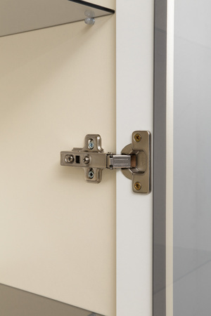 Гостиная Марион композиция 3 слоновая кость С341 PE, слоновая кость 6898 ПВХ, белый PE шагрень (собирается на любую сторону)