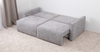 Диван-кровать прямой Оксфорд 712 композиция 3, MUZA 07 светло-серый, модульная система