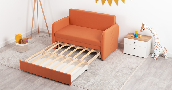 Диван-кровать прямой Юта (120) ТД 523 велюр Вивальди 31 медный